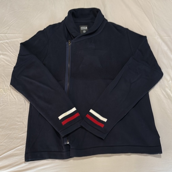 Musterbrand Marvel Captain America-inspired Shawl Collar Sweater - Picture 2 of 8